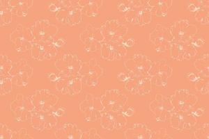 Floral pattern seamless vector background. Foliage and flower wallpaper design of nature.