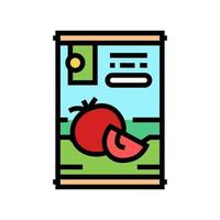 tomato paste color icon vector illustration