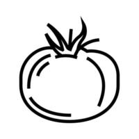 tomato vitamin vegetable line icon vector illustration