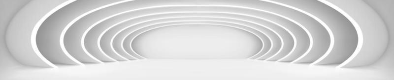 Abstract white tunnel under multiple round arches vector