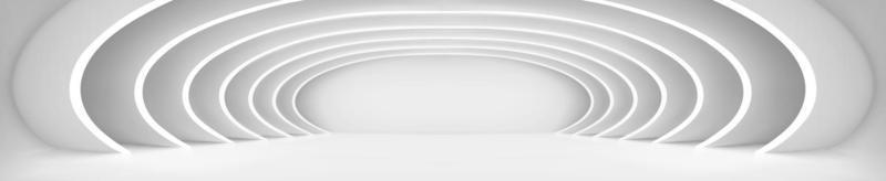 Abstract white tunnel under multiple round arches vector