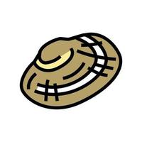 manila clam color icon vector illustration