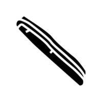 atlantic jackknife clam glyph icon vector illustration