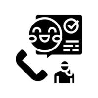 on-call babysitter glyph icon vector illustration