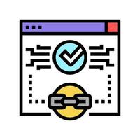 relevant link color icon vector illustration