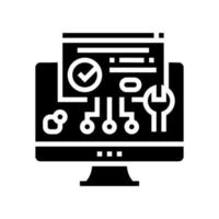 plugin program glyph icon vector illustration