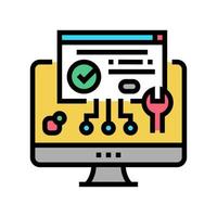 plugin program color icon vector illustration