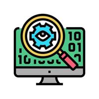 open source software color icon vector illustration