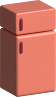 3d illustration of fridge png