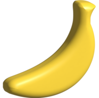 Ilustración 3D de plátano png