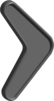Illustration 3D du boomerang png