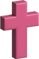 ilustração 3D do símbolo christiani png