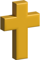 3d illustration av christiani symbol png