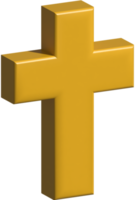 3d illustration of christiani symbol png