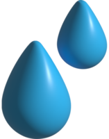 3d illustration de goutte d'eau png