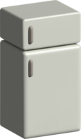 3d illustration of fridge png