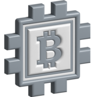 3D-Darstellung von Bitcoin png
