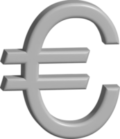 3d illustration of euro money png