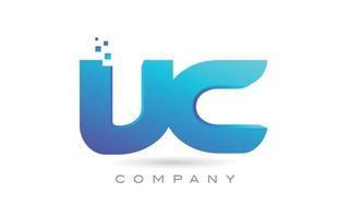 vc alfabeto letra logotipo icono combinación diseño. plantilla creativa para negocios y empresas. vector