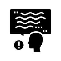 talk stroke glyph icon vector illustration