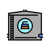 water tank cleaning color icon vector illustration