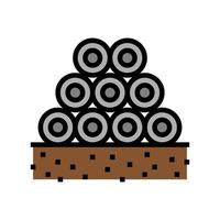 pipeline heap color icon vector illustration