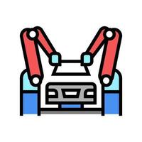 assembly car color icon vector illustration