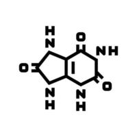 uric acid cause of gout line icon vector illustration