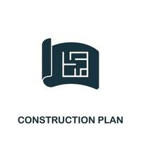 Construction Plan icon from industrial collection. Simple line Construction Plan icon for templates, web design and infographics vector