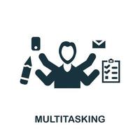 Multitasking icon. Simple element from management collection. Creative Multitasking icon for web design, templates, infographics and more vector