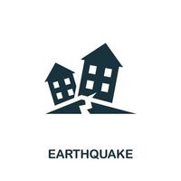 Earthquake icon. Simple element from natural disaster collection. Creative Earthquake icon for web design, templates, infographics and more vector