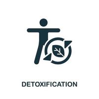 Detoxification icon. Simple illustration from healthy lifestyle collection. Creative Detoxification icon for web design, templates, infographics vector