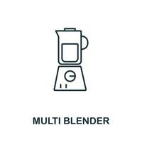 Multi Blender icon from household collection. Simple line Multi Blender icon for templates, web design and infographics vector