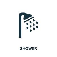 Shower icon. Simple element from hygiene collection. Creative Shower icon for web design, templates, infographics and more vector