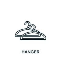 Hanger icon from interior collection. Simple line element Hanger symbol for templates, web design and infographics vector