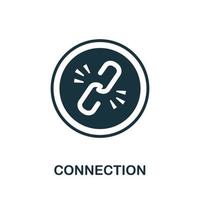 Connection icon. Simple element from management collection. Creative Connection icon for web design, templates, infographics and more vector