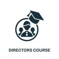 Directors Course icon. Simple element from online course collection. Creative Directors Course icon for web design, templates, infographics and more vector