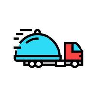 food free shipping color icon vector illustration
