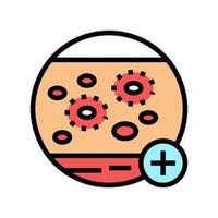 skin infections color icon vector illustration