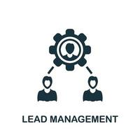 Lead Management icon. Simple element from management collection. Creative Lead Management icon for web design, templates, infographics and more vector