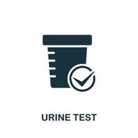 Urine Test icon. Simple illustration from medical equipment collection. Creative Urine Test icon for web design, templates, infographics and more vector