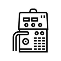 semiautomatic device line icon vector illustration