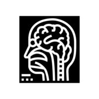 magnetic resonance imaging radiology glyph icon vector illustration