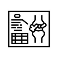 lumps analysis and researching line icon vector illustration