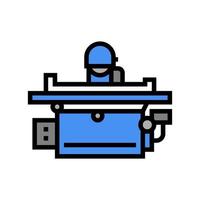 grinding machine color icon vector illustration