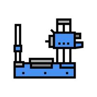 boring machine color icon vector illustration