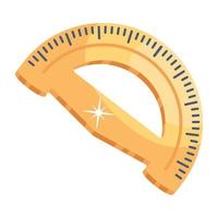 Trendy Protractor Concepts vector