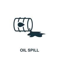 Oil Spill icon. Simple element from global warming collection. Creative Oil Spill icon for web design, templates, infographics and more vector