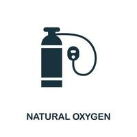 Natural Oxygen icon. Simple element from global warming collection. Creative Natural Oxygen icon for web design, templates, infographics and more vector