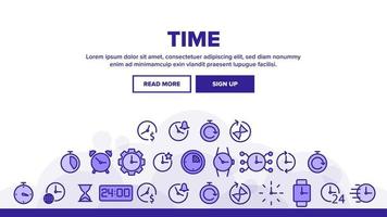 conjunto de iconos de vector de colección de reloj de tiempo diferente